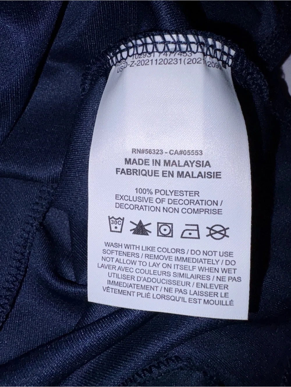 Nike Navy Blue Kids Running Top with White Swoosh